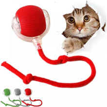 (A, red) Chewy Viral Rolling Ball, Viral Rolling Ball, Chewie Doggie Ball