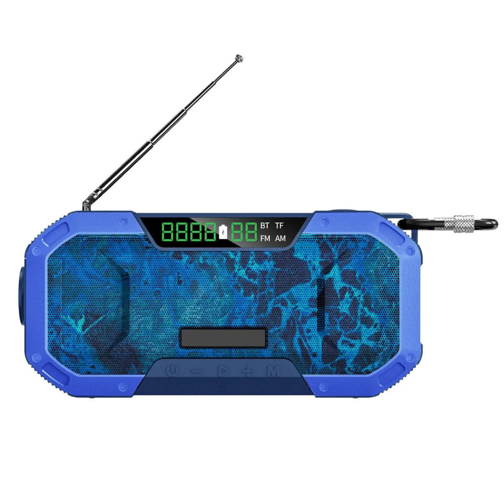 5000Mah Emergency Solar Hand Radio Portable Outdoor Camping Survival Radio With Am/Fm Noaa Flashlight Power Bank Outdoor Tools 9365509234945