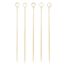 Goldene Cocktailspieße, Edelstahl-Cocktailspieße, wiederverwendbare Cocktailspieße, Metall-Martini-Spieße für Oliven, Vorspeisen und Obst,