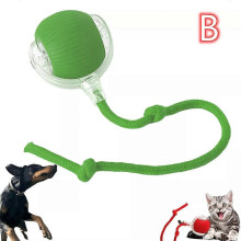 (B, green) Chewy Viral Rolling Ball, Viral Rolling Ball, Chewie Doggie Ball