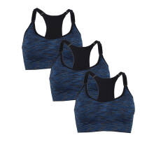 3 pcs Yoga Bra Seamless Sports Bra for Women Yoga Bra Ladies Gym Sports Bra Vest Tank Tops Racerback Sports Bra Middle Impact Sports Bra