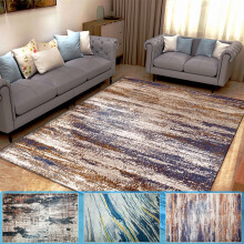 Modern Abstract Vintage Area Rug, Indoor Carpet, Easy Cleaning, for Bedroom, Kitchen, Living Room, 31.50 x 47.24 inch