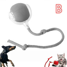 (B, gray) Chewy Viral Rolling Ball, Viral Rolling Ball, Chewie Doggie Ball