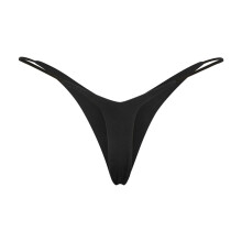 Women's Low Waist Thongs, T Back V Shape See Through Panties Cotton Seamless Lace Thongs For Women