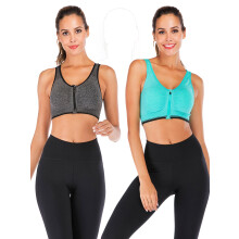 FANNYC1-3Pack Sportbeha voor dames met gekruiste bandjes op de rug, lange pasvorm, medium ondersteuning, geschikt voor yoga en workouts, met