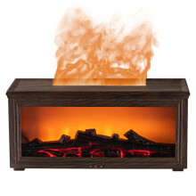 Remote Control Aromatherapy Fireplace Humidifier with Colorful Flame Light