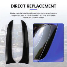 Rear Behind Window Spoiler Side Strip Cover Trim For- 1 Series F20 F21 2012-2019 Exterior Refit Kit