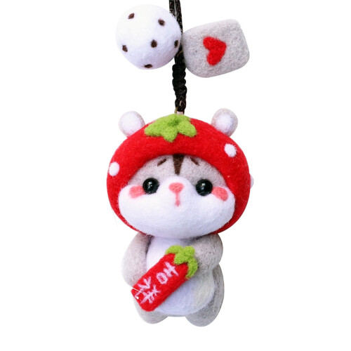 Cute Pattern Handmade DIY Poke Wool Felts Material Production Package