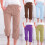 Παντελόνι Capris για γυναίκες, μόδα, casual, μονόχρωμο, ελαστική μέση, κορδόνι, ίσιο, 1