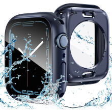2-in-1 wasserdichte Hülle für Apple Watch Series 9/8/7 (45 mm) – Kompatibel mit Apple Watch, Displayschutzfolie & 360-Schutz