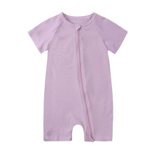 Vastasyntynyt vauva, pojat, tytöt, body ja haalari, lyhythihainen nukkuja, vetoketjullinen pyjama-asu, violetti, 6-9 kuukautta