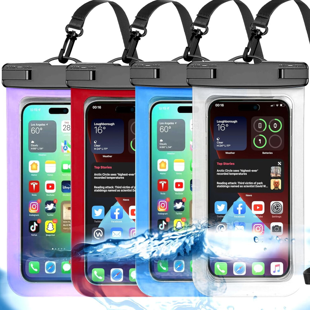 Xihama 2-Pack Universal Waterproof Phone Pouch, Ip68, Fits Up To 8.3", Compatible With Iphone, Samsung & More 9028731244143