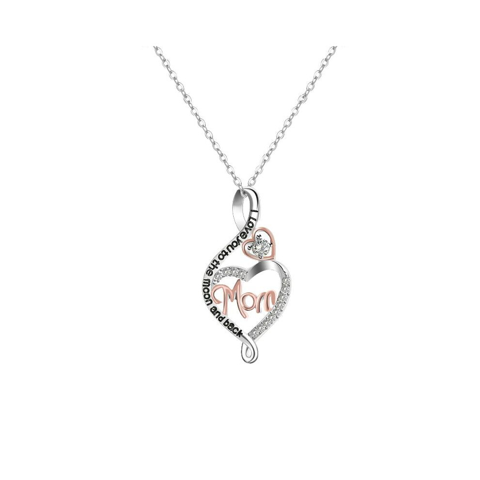 Best Gifts for Women Silver Mom Necklace Birthday Valentines Day Jewelry Gifts