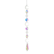 Home Decor Crystal Wind Chime Glass Prisms Home Decor Gifts for Home Garden (Round 4)