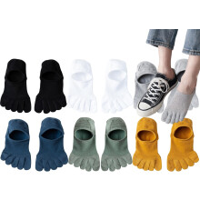 Mens Ankle Toe Socks Five Finger Cotton Cushioned Running Crew Hiking Sock Size 6-9.5