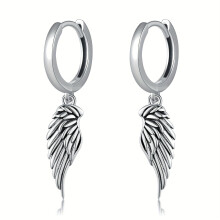 Angel Wing Earrings Sterling Silver Demon Angel Wings Drop Earrings Jewelry Gifts For Women Men,Silver,925 Sterling Silver