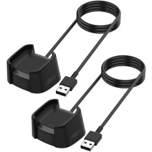 Fitbit Versa1/Versa Lite/Versa SE készülékkel kompatibilis töltő – Csere dokkolókábel (2 db-os csomag, 1 m)