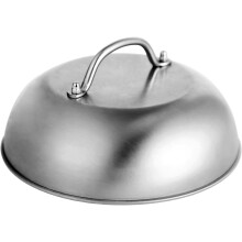 9" Stainless Steel Smashed Burger Dome for Blackstone Griddle – Melting, Basting & Steaming – Compatible with Blackstone