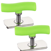 2PC Handheld Bottle & Jar Opener, No-Slip Stainless Steel Can Opener, Manual Screw Capper – Compatible with Standard Bottles & Jars