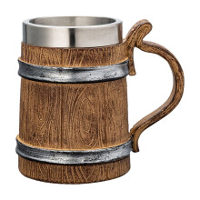 Insulated Stainless Steel Beer Cup Retro Design 24 oz