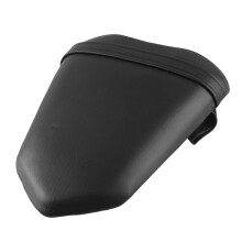 BFY Motorcycle Leather Rear Passenger Pillion Seat Cushion Pad for Yamaha YZF R1 2007 2008, Black