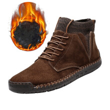 Herr vintage-stövlar, casual loafers och bilskor – Mjukt läder, andningsbara, halkfria, kompatibla med kontor och arbete