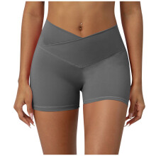 Simua Workout Biker Shorts voor dames, V-hals, hoge taille, buikcontrole, geschikt voor sporten, fitness, hardlopen en yoga.