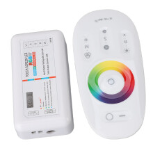 LED Strip Light Controller 2.4GHz RF RGB Dimmer with Touch Control, Dual Voltage 1224V, Easy Installation