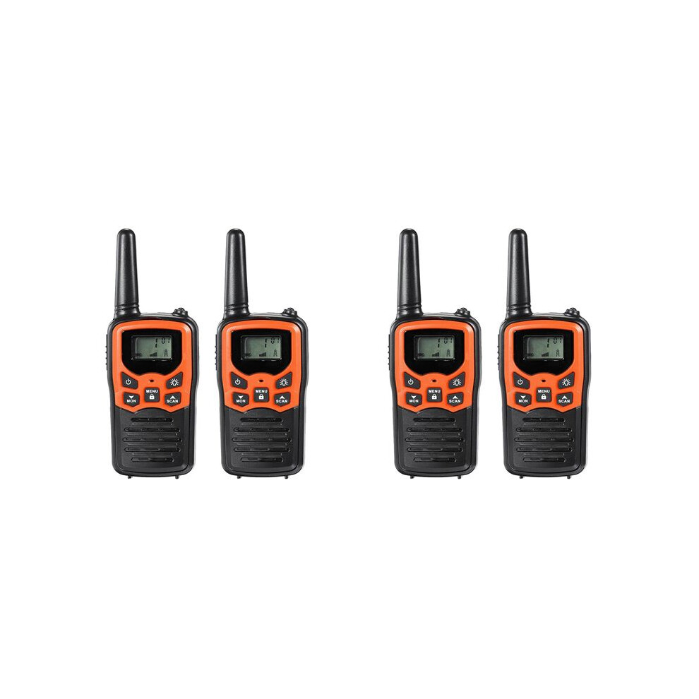 4Pcs Handheld Walkie Talkie Radio 22 Channels Set 10 Uhf 400-470 Mhz Dual Band Long Range Communication Transceiver 6033891412380