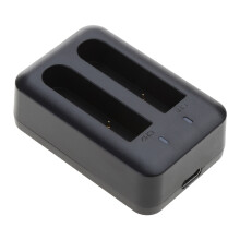 NP40 Dobbelt opladningsdock USB til kamera NP40 1500mah litium-backupbatteriadapter