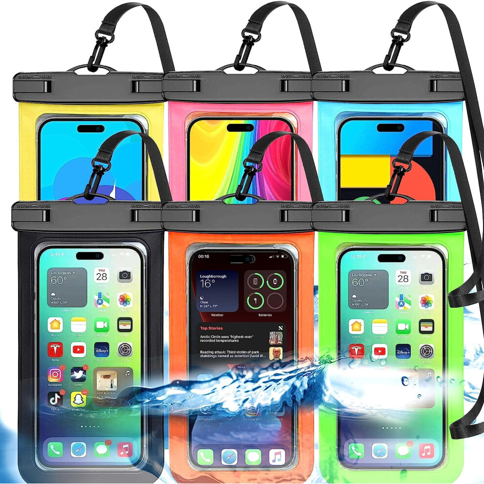Xihama 2-Pack Universal Waterproof Phone Pouch, Ip68, Fits Up To 8.3", Compatible With Iphone, Samsung & More 9028731248752