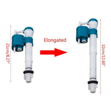 G1/2 Bottom Inlet Toilet Cistern Fill Valve Height Adjustable Water Level Entry