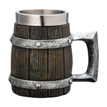 insulated stainless steel beer cup retro design 500ml
