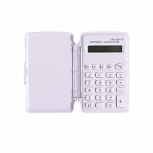 Calculator Mini-4-Color, design portabil cu clapetă și bază antiderapantă – Compatibil cu birou, acasă și școală