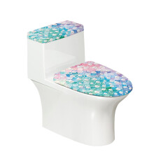 2 Pieces Bathroom Seat Covers for Household Scales Pearls Fits All Toilet Shapes Toilet Seat Covers Soft