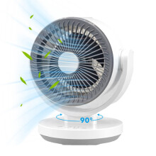 10" Quiet Desk Fan with 3 Speeds, Timer, 90 Oscillation, Touch Control & Aromatherapy Box – Compatible with Home/Office/Bedroom