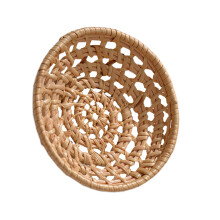 Wicker Bread Basket Pantry Basket Fruit Storage Basket Decorative Weave Organizer Picnic Basket Container Sundries Desk Basket Bins 10cm