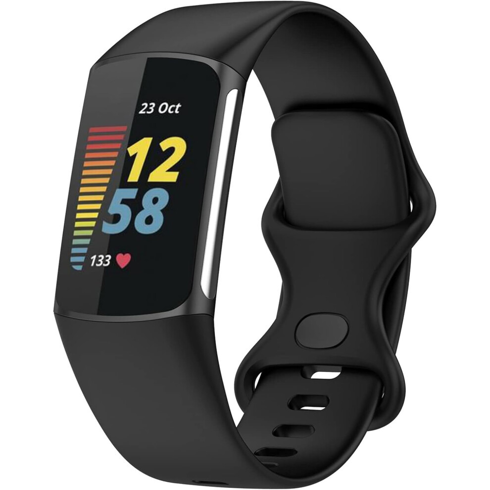 Adjustable Soft Silicone Bands Compatible With Fitbit Charge 5 Â Sport Watch Straps For Women & Men 9479868619746