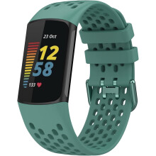 Paski sportowe kompatybilne z Fitbit Charge5 – regulowane, oddychające silikonowe paski wymienne dla kobiet i mężczyzn