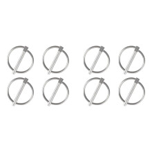 Lynch Pin, 8PCS Dia 4.5mm 316 Stainless Steel Round Safety Pins Trailer Lock Pin Retaining Pins Lynch Pin Fasteners