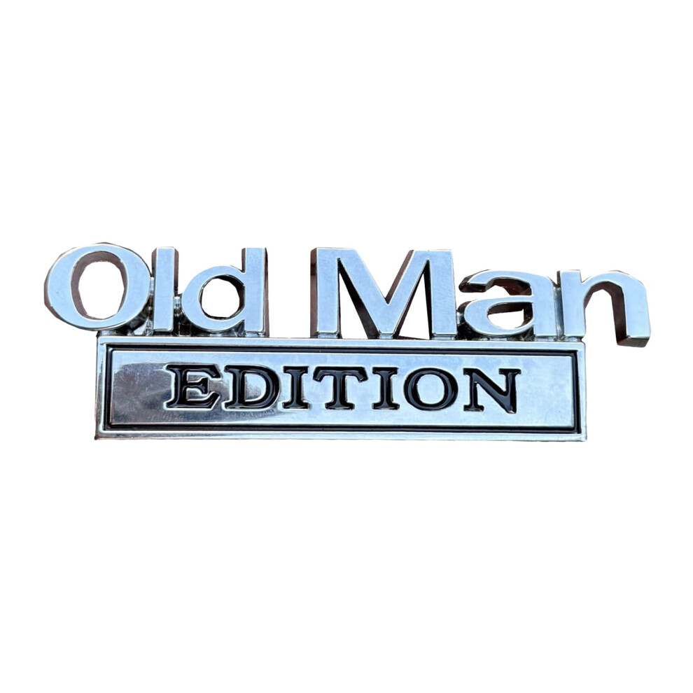 Old Man Edition Metal Car Emblem Badges (4/3/2/1Pcs) For Cars, Motorcycles, Trucks, Suvs Â Compatible With Bumper Stickers 9479868482845