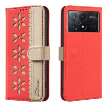 For compatible with Xiaomi Poco F6 Pro 5g Phone Case Leather Wallet Cover