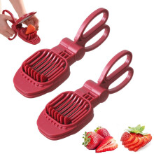 2PCS Handheld Mushroom Divider Tomato Cutter Egg Split Device Slicer Egg Mould Tool Multifunction Slicing