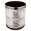 Marble Pattern Trash Can Waste Bin Bathroom Restroom Wicker Office 1