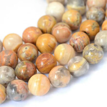 5 Strds Genuine Natural Gemstone Beads Loose Spacer Bead Round Smooth 8~8.5mm-Crazy Agate