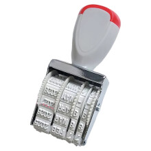 English Date Stamp Business Stamp Roller Office Stamp Rolling English Date Stamp Date Stamp Multifunction Rubber Stamp