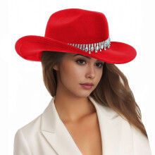 Men's And Women's Jazz Top Hat Western Cowboy Flash Bride Hat European And Holiday Crazy Top Hat