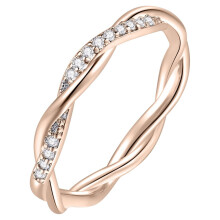 Clearance Silver Birthstone Rings For Women Diamond Cubic Zirconia Ring Promise Rings For Couples Mothers Birthday Gift For Mom Dainty(Rose Gold,5)