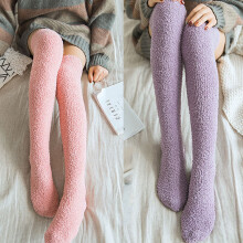 Wool Thigh High Socks Over the Knee Socks Thigh High Stockings Extra Long Boot Thick Socks Leg Warmers for Women