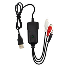 USB Audio Capture Card Cassette to MP3 Converter Plug and Play Quick Tape Digitizing for PC